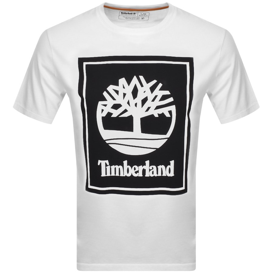 Alternative Image for ProductTimberland Stack Logo T Shirt White1